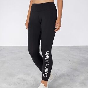 Calvin‎ Klein Performance Midnight Black Active Leggings